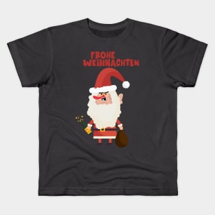 Merry Christmas postcards - Beautiful Christmas motifs - Drunken Santa Claus Kids T-Shirt